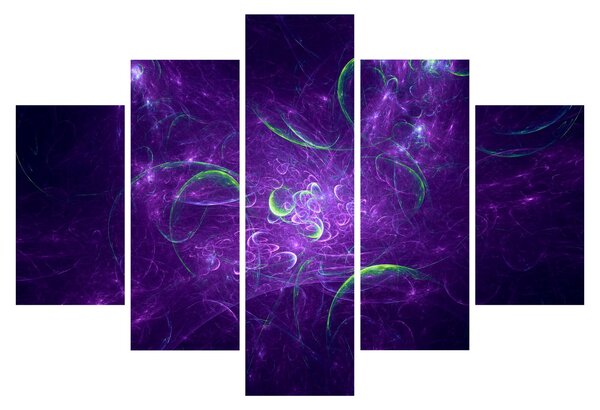 Tablou -abstracție violetă (150x105 cm)