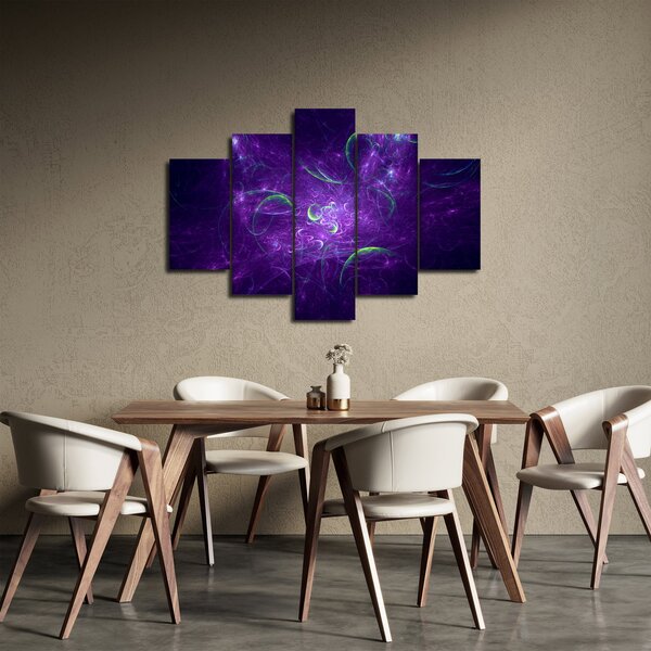 Tablou -abstracție violetă (150x105 cm)