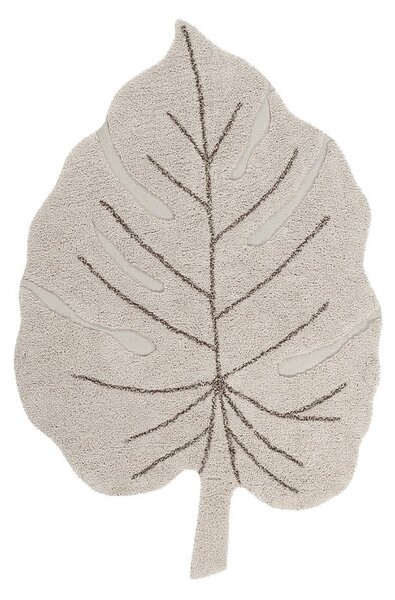 Covor pentru copii bej lavabil/țesut manual din bumbac 120x180 cm Monstera Natural – Lorena Canals