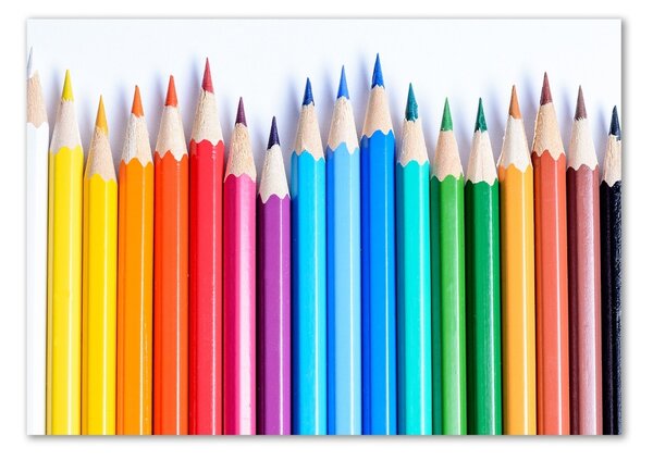 Imagine de sticlă creioane colorate