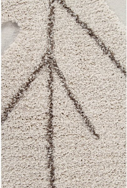 Covor pentru copii bej lavabil/țesut manual din bumbac 120x180 cm Monstera Natural – Lorena Canals