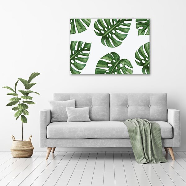 Tablou Printat Pe Sticlă Monstera
