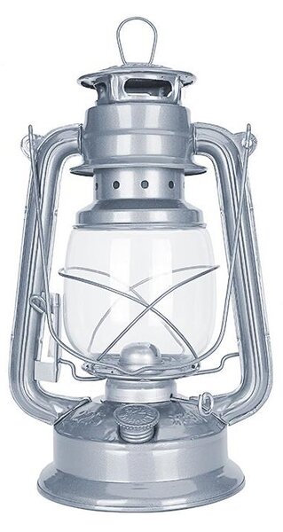 Lampă cu gaz lampant LANTERN 28 cm argintiu Brilagi