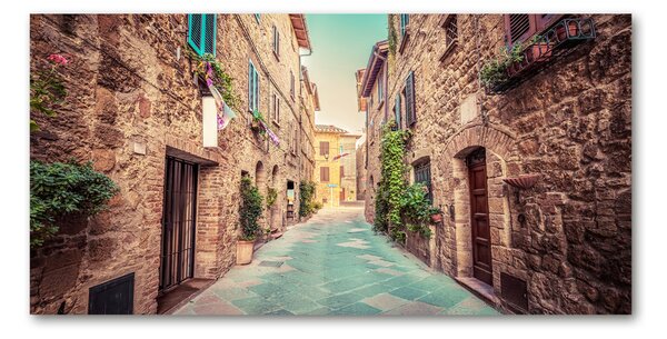 Tablou sticlă străzile italiene