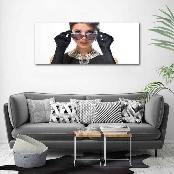 Tablou canvas Femeia în pahare