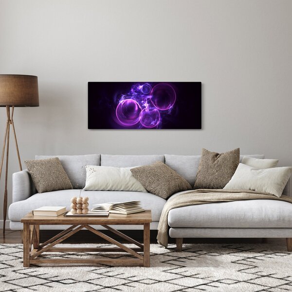 Tablou abstract cu bulbuci (120x50 cm)