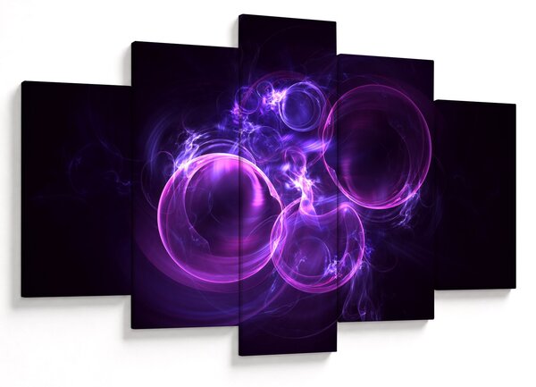 Tablou abstract cu bulbuci (150x105 cm)