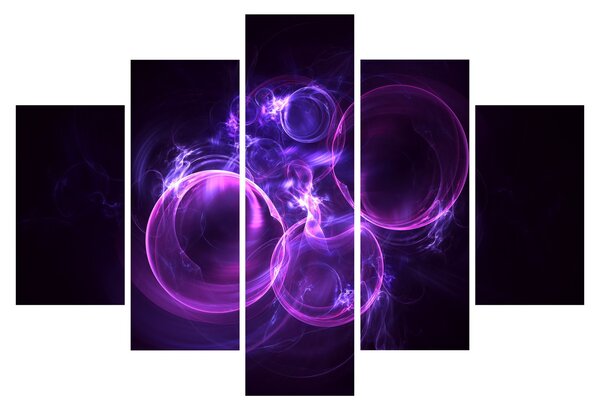 Tablou abstract cu bulbuci (150x105 cm)
