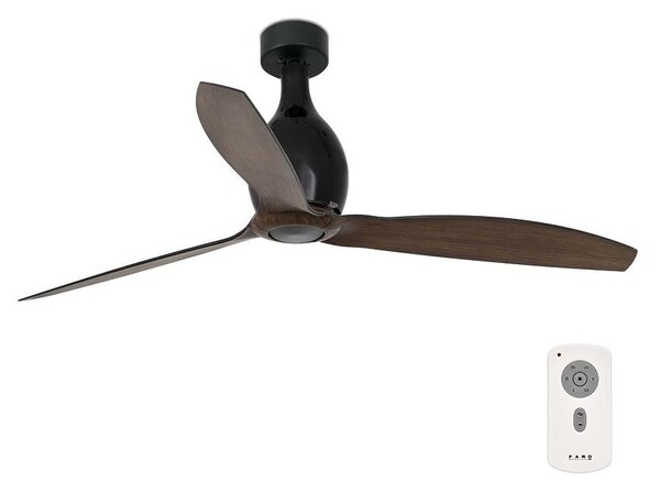 Ventilator de tavan FARO 32028 MINI ETERFAN negru + telecomandă