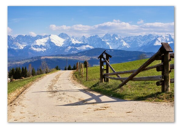 Tablou pe pe sticlă panorama Tatra