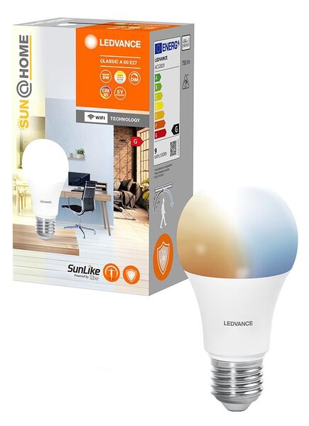 Bec LED antibacteriană A40 E27/9W/230V Wi-Fi, dimabil - Ledvance