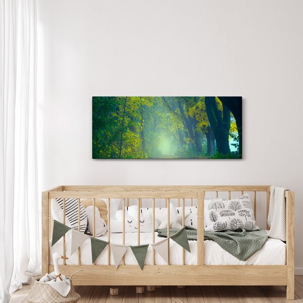 Tablou cu drum dea lungul cu copaci (120x50 cm)