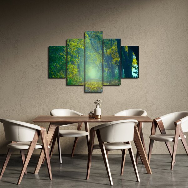 Tablou cu drum dea lungul cu copaci (150x105 cm)