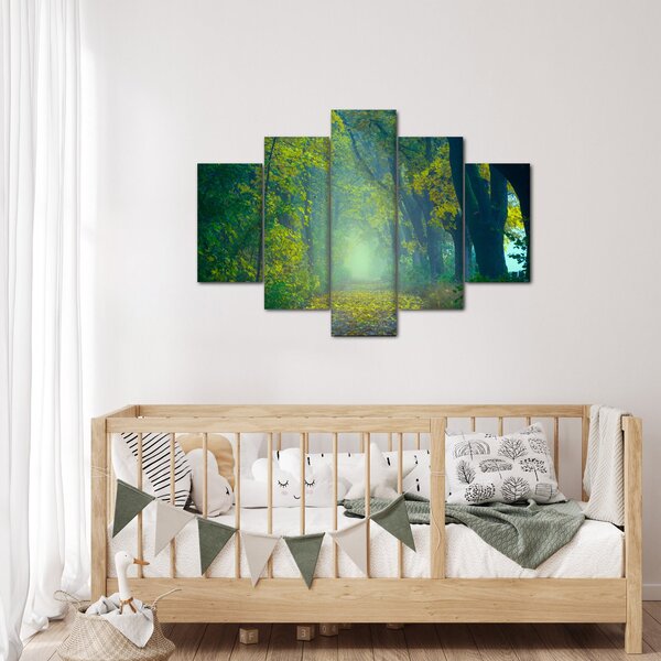 Tablou cu drum dea lungul cu copaci (150x105 cm)