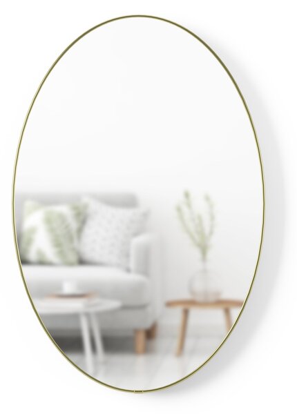 Oglindă HUBBA 61x91 ovală cm cu bordură de alamă