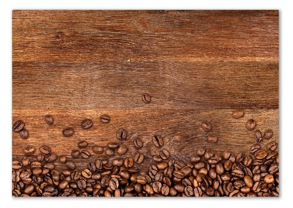 Tablou Printat Pe Sticlă Boabe de cafea