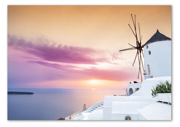 Fotografie imprimată pe sticlă Santorini, Grecia