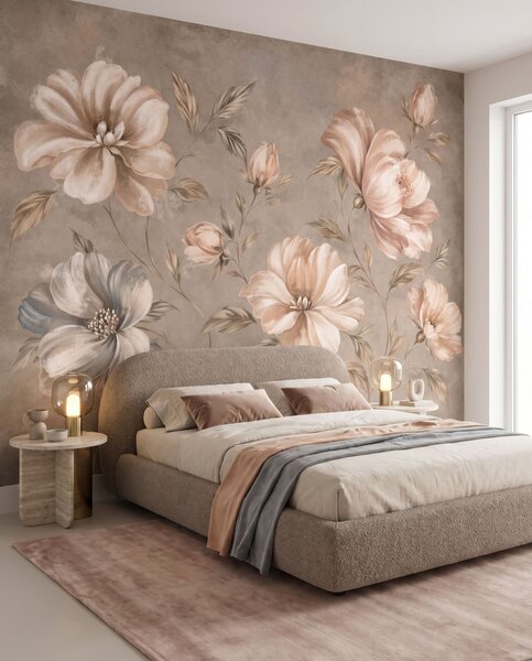 Tapet O îmbrățișare blândă, Fototapet Flori, w05958 : Uwalls.ro