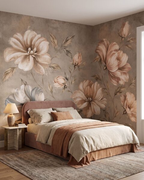 Tapet O îmbrățișare blândă, Fototapet Flori, w05958 : Uwalls.ro