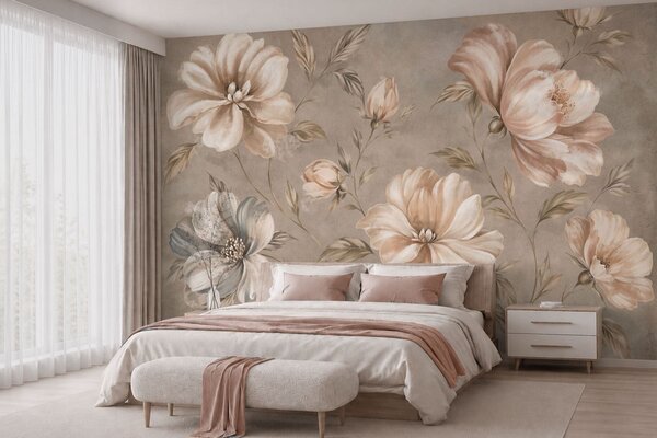 Tapet O îmbrățișare blândă, Fototapet Flori, w05958 : Uwalls.ro