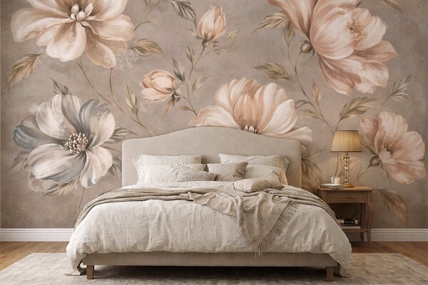 Tapet O îmbrățișare blândă, Fototapet Flori, w05958 : Uwalls.ro