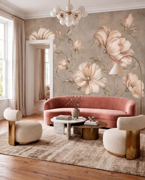 Tapet O îmbrățișare blândă, Fototapet Flori, w05958 : Uwalls.ro