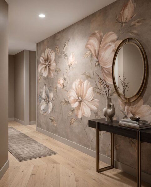 Tapet O îmbrățișare blândă, Fototapet Flori, w05958 : Uwalls.ro