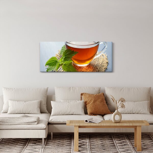 Tablou cu ceașca cu ceai (120x50 cm)
