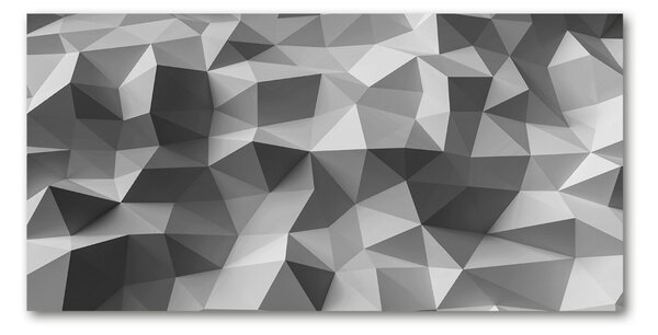 Tablou sticlă triunghiuri abstractizare