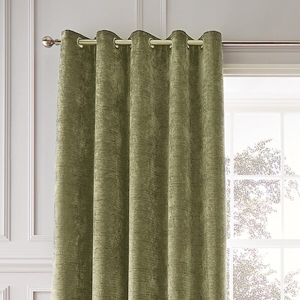 Draperii kaki termoizolante 2 buc. din janilie 117x183 cm Selene Luxury Chenille – Hyperion