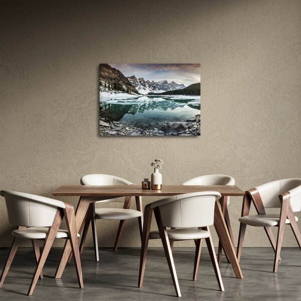Tablou - lacul iarna (70x50 cm)