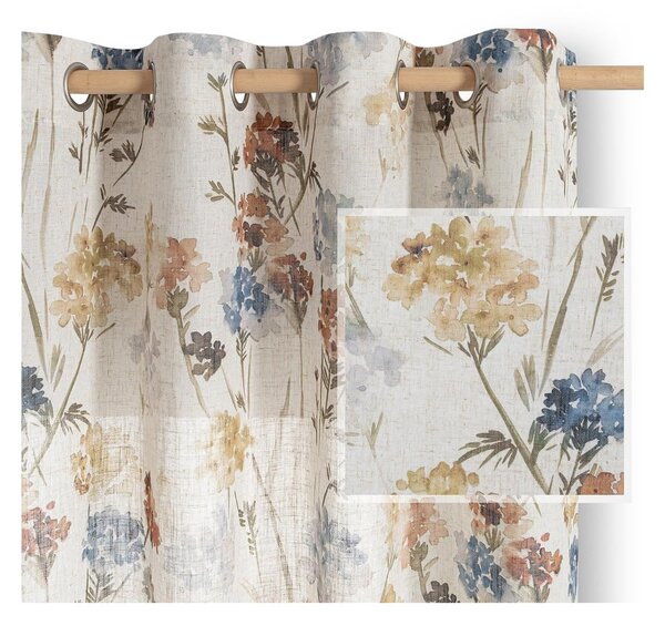 Draperie crem 135x250 cm Flosi – Restilo