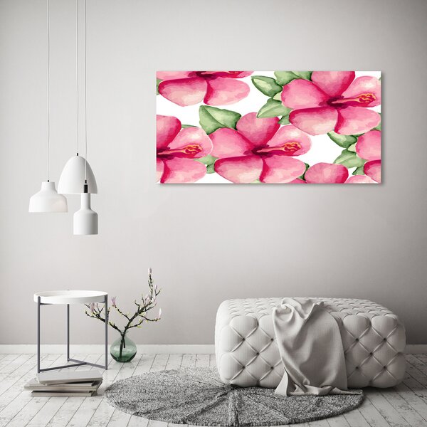 Tablou pe pânză canvas flori tropicale
