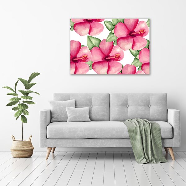 Tablou pe pânză canvas flori tropicale