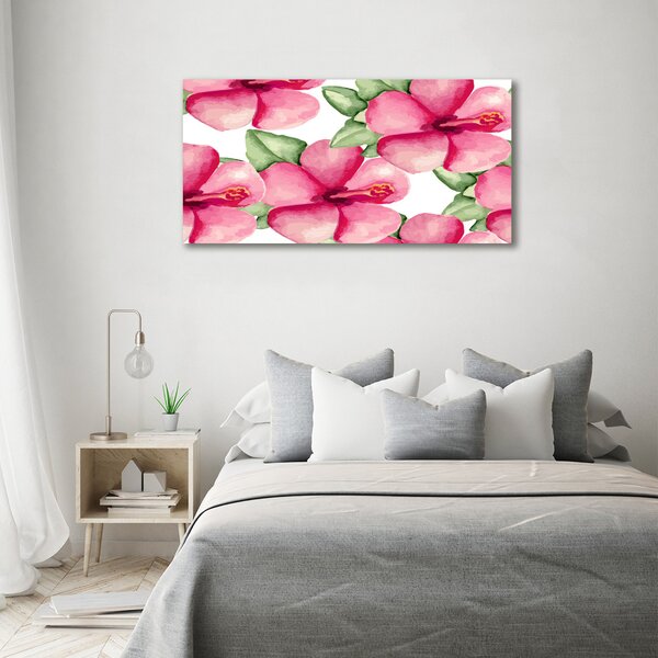 Tablou pe pânză canvas flori tropicale