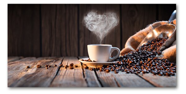 Tablou pe pe sticlă ceașcă de cafea