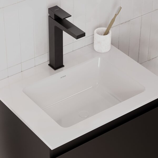 Oltens Drammen lavoar 48x36.5 cm dreptunghiular sub blat alb luciu 40606000