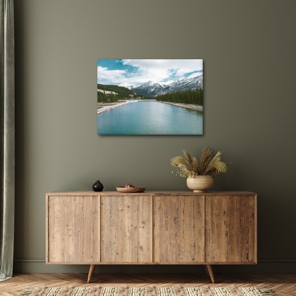 Tablou cu peisaj montan (70x50 cm)