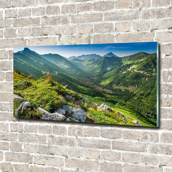 Imagine de sticlă Zori în munții Tatra