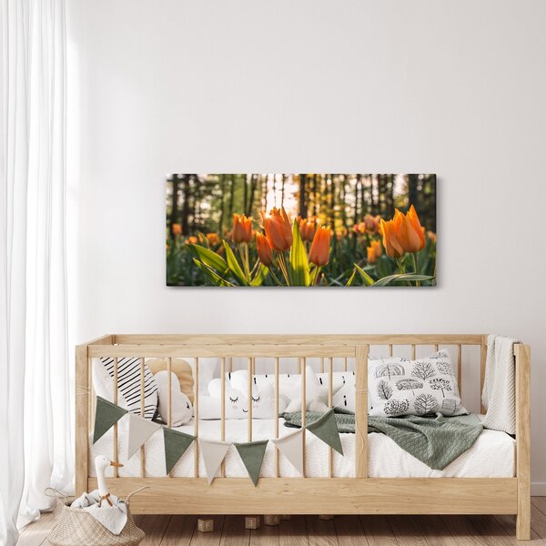 Tablou - florile lalelelor (120x50 cm)