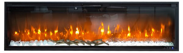 Semineu electric 3D ElectricSun VERSALYS XXL, pe perete, podea sau incorporabil, cu sunet, 10 culori, Wi-Fi cu APP internet, L200xH41cm