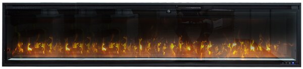 Semineu electric 3D ElectricSun VERSALYS XXL, pe perete, podea sau incorporabil, cu sunet, 10 culori, Wi-Fi cu APP internet, L200xH41cm