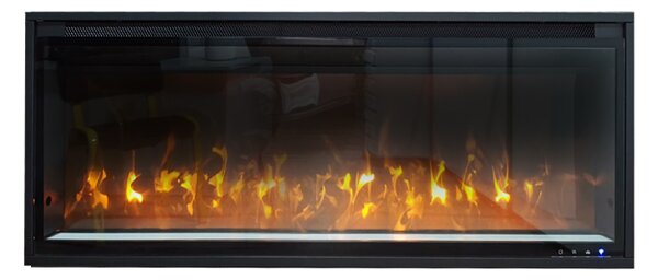 Semineu electric decorativ ElectricSun VERSALYS XS, pe perete, podea sau incorporabil, cu sunet, 10 culori, Wi-Fi cu APP internet, L100xH41cm