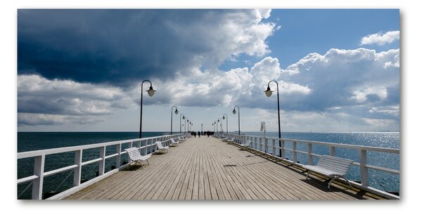 Tablou din Sticlă Pier în Orłowo