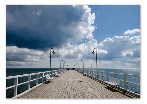 Tablou din Sticlă Pier în Orłowo