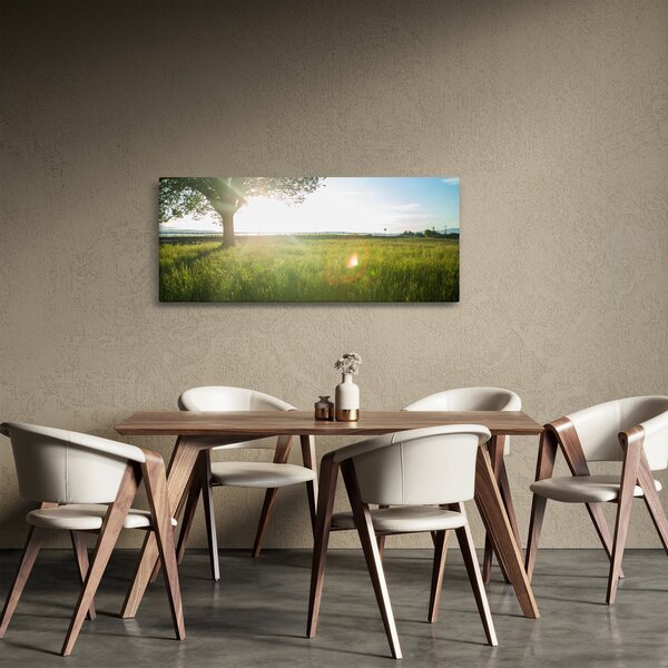 Tablou cu lunca în vară (120x50 cm)
