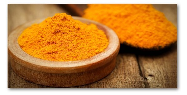 Tablou sticlă condiment turmeric