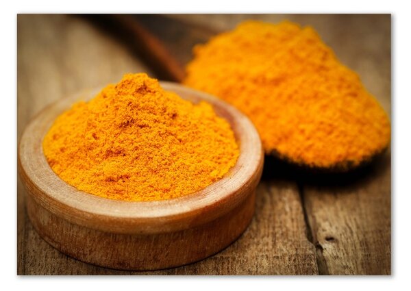 Tablou sticlă condiment turmeric
