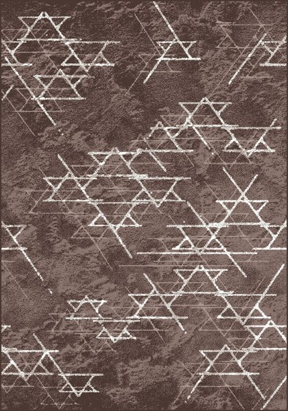 Covor Mira 24032-430, Marime 50 x 80 cm, Maro, Inaltime Fir 6 mm, Antialergic, Polipropilena, Living, Dormitor, Sufragerie, Birou 50 x 80
