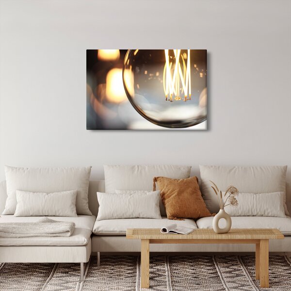 Tablou cu becul aprins (90x60 cm)